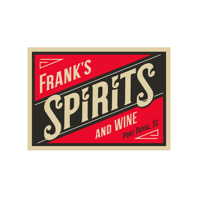 Wine & Liquor Store Logo Design: Frank's Spirits & Wine - Port Royal, SC