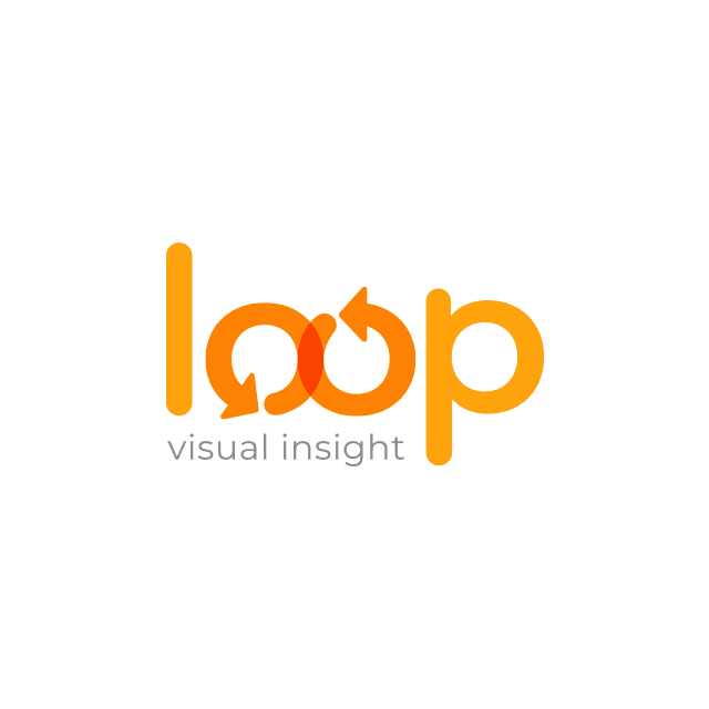 Software Company Logo Design: Loop Visual Insight